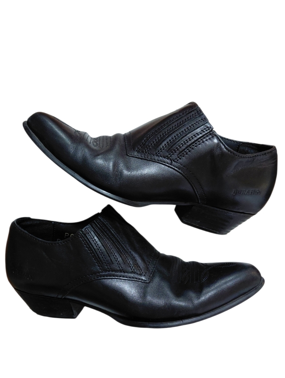 Durango Women's Black Leather Western Booties Size 7.5